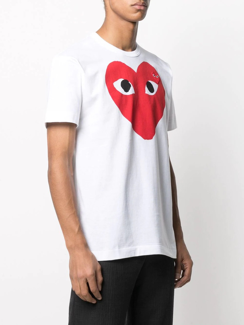 Comme des Garçons PLAY logo print T-shirt outlook