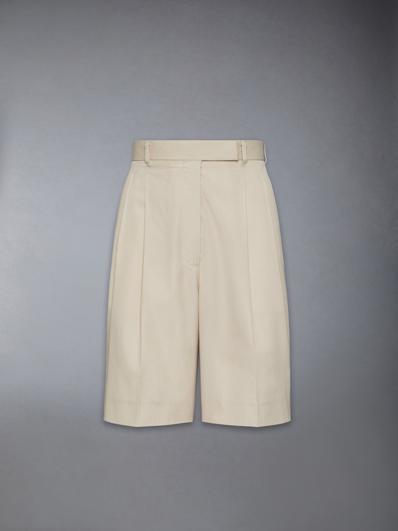 TYPEWRITER CLOTH DOUBLE PLEAT SHORTS 1