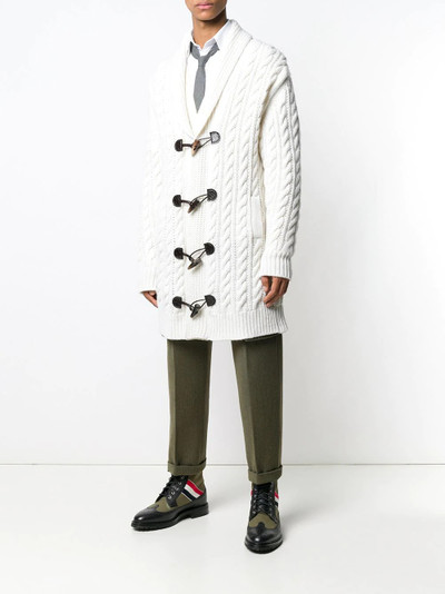 Thom Browne Aran Cable Cashmere Cardigan outlook