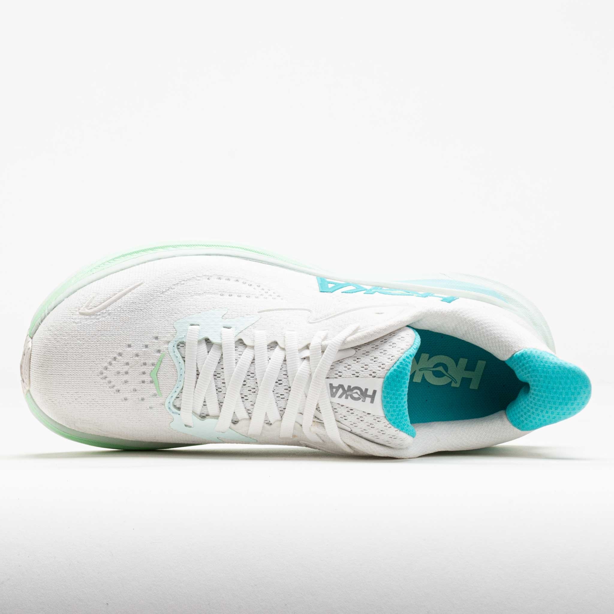 HOKA Clifton 10 Women's White/Cielo Blue - 3