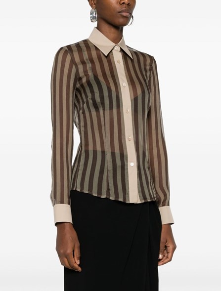 Striped voile shirt - 3