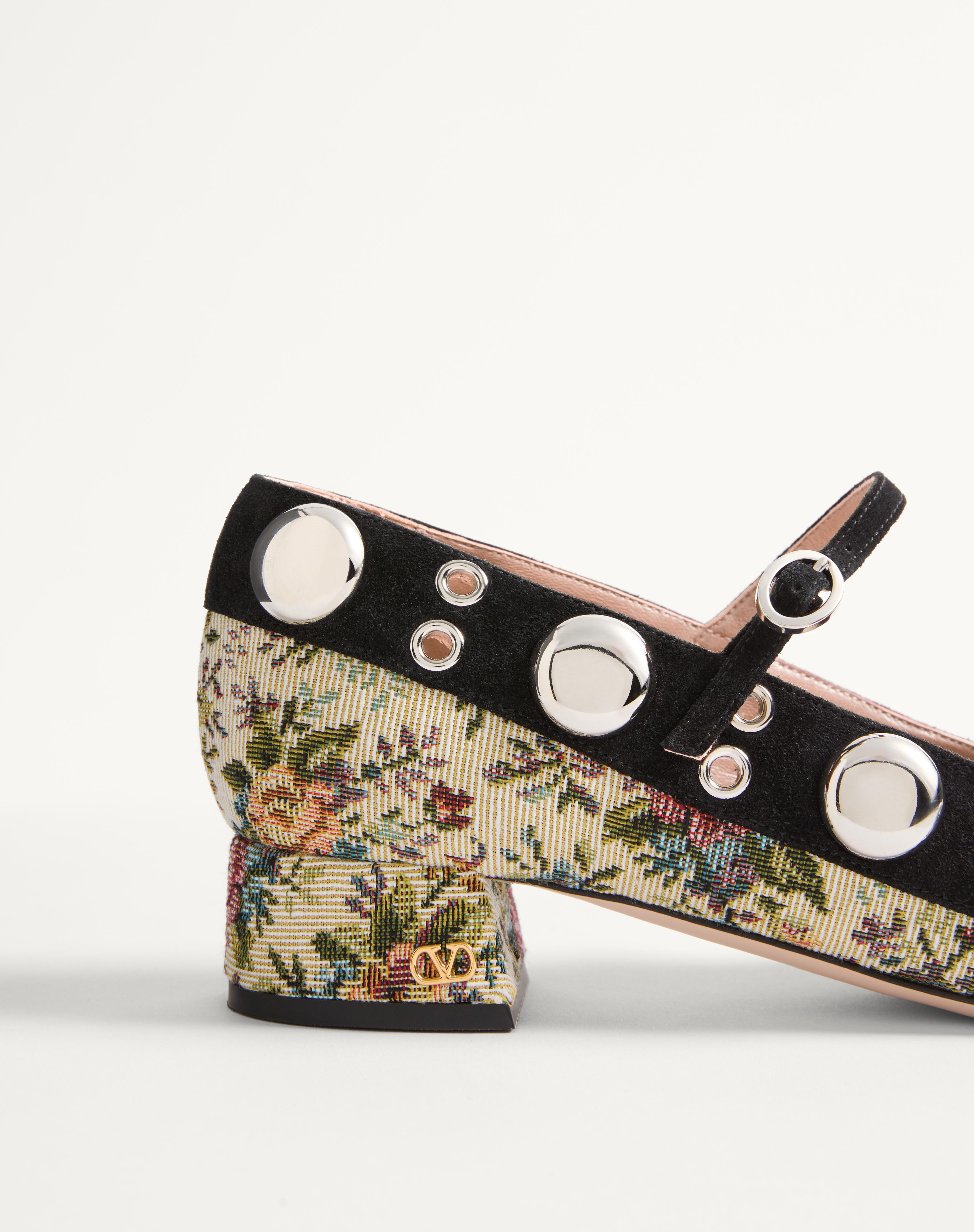 MARY-JANE NELLCÔTE PUMPS IN PAPIER FLORAL JACQUARD FABRIC 30MM - 7