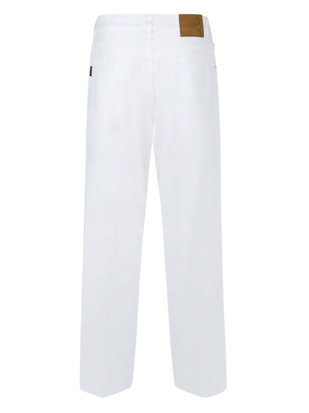 buttoned straight-leg jeans - 2