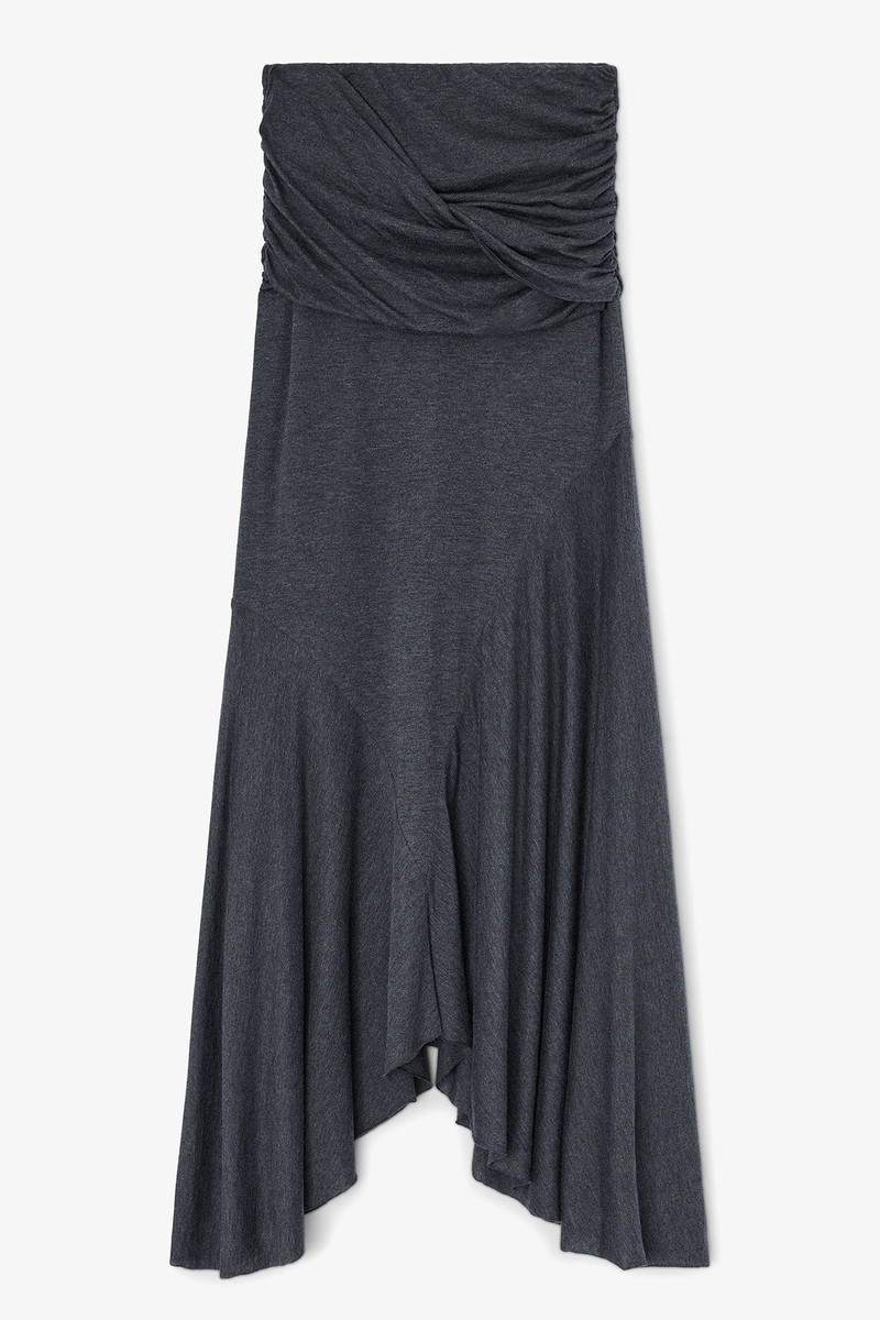 LONG SKIRT IN GREY JERSEY 1