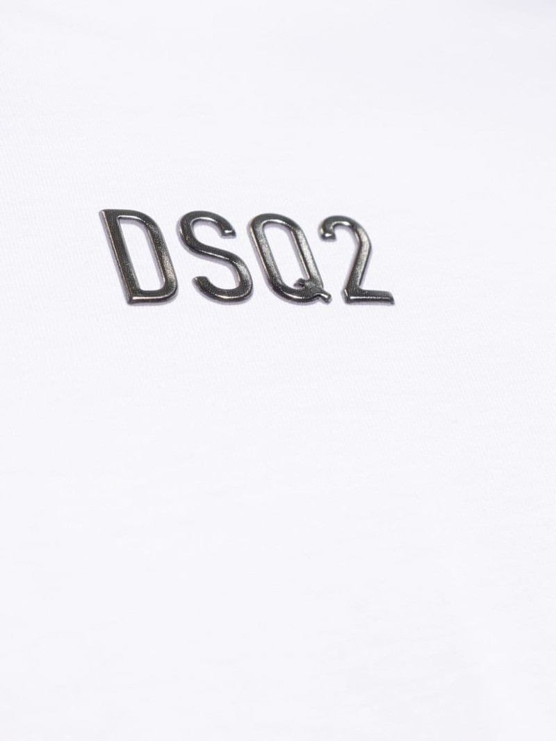 logo-stamp cotton-blend T-shirt 5