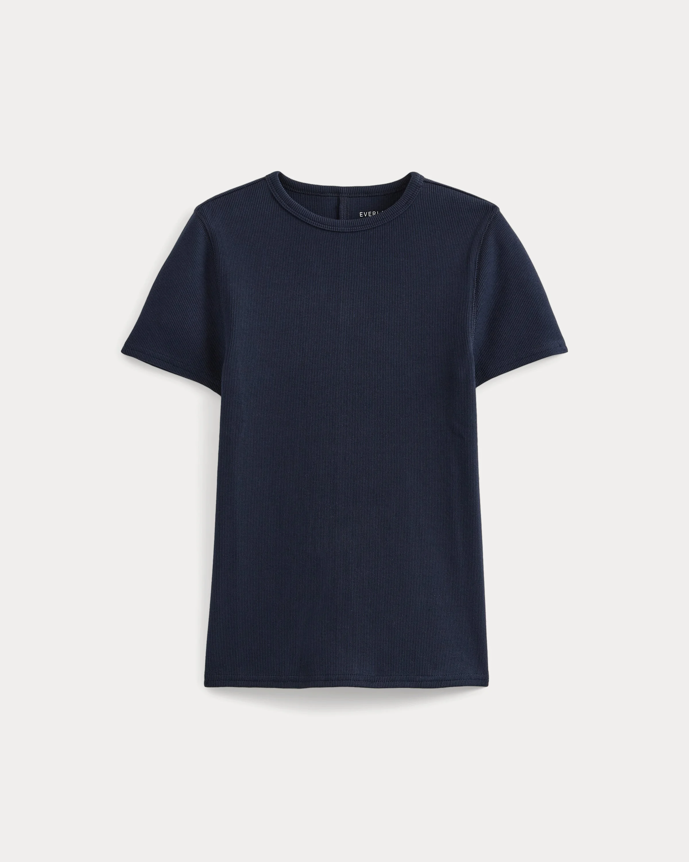 EFFORTLESS RIB SHORT-SLEEVE CREW - 1