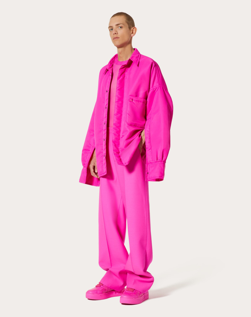 Valentino NYLON SHIRT JACKET WITH STUD DETAIL outlook