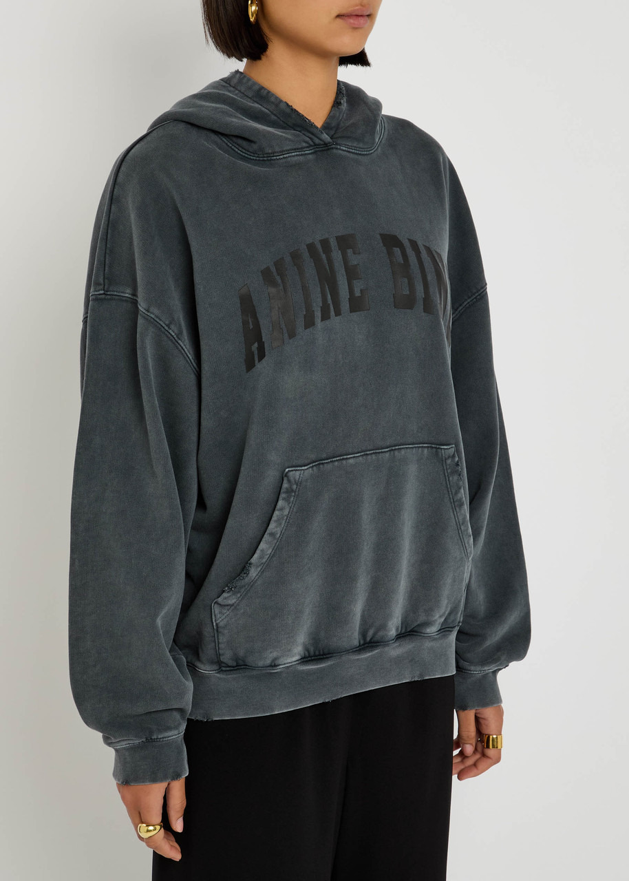 Anine Bing Harvey Hooded Cotton Sweatshirt - 2