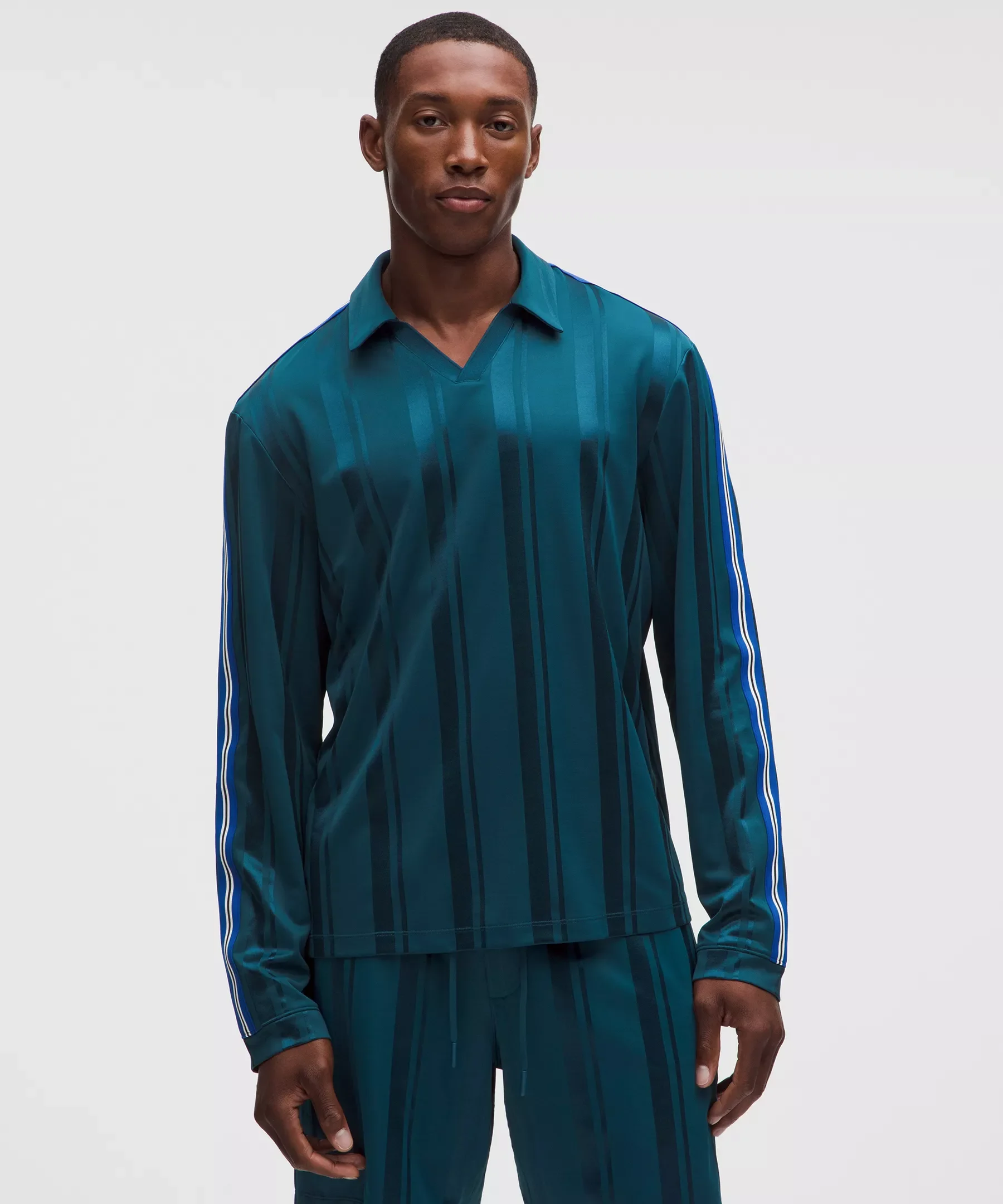 Knit Stripe Rugby Shirt - 1