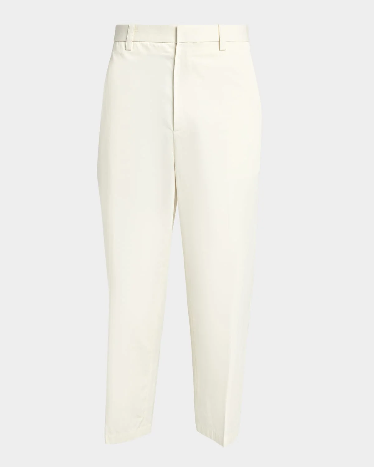 Men & apos;s Flat-Front Cotton Trousers - 1