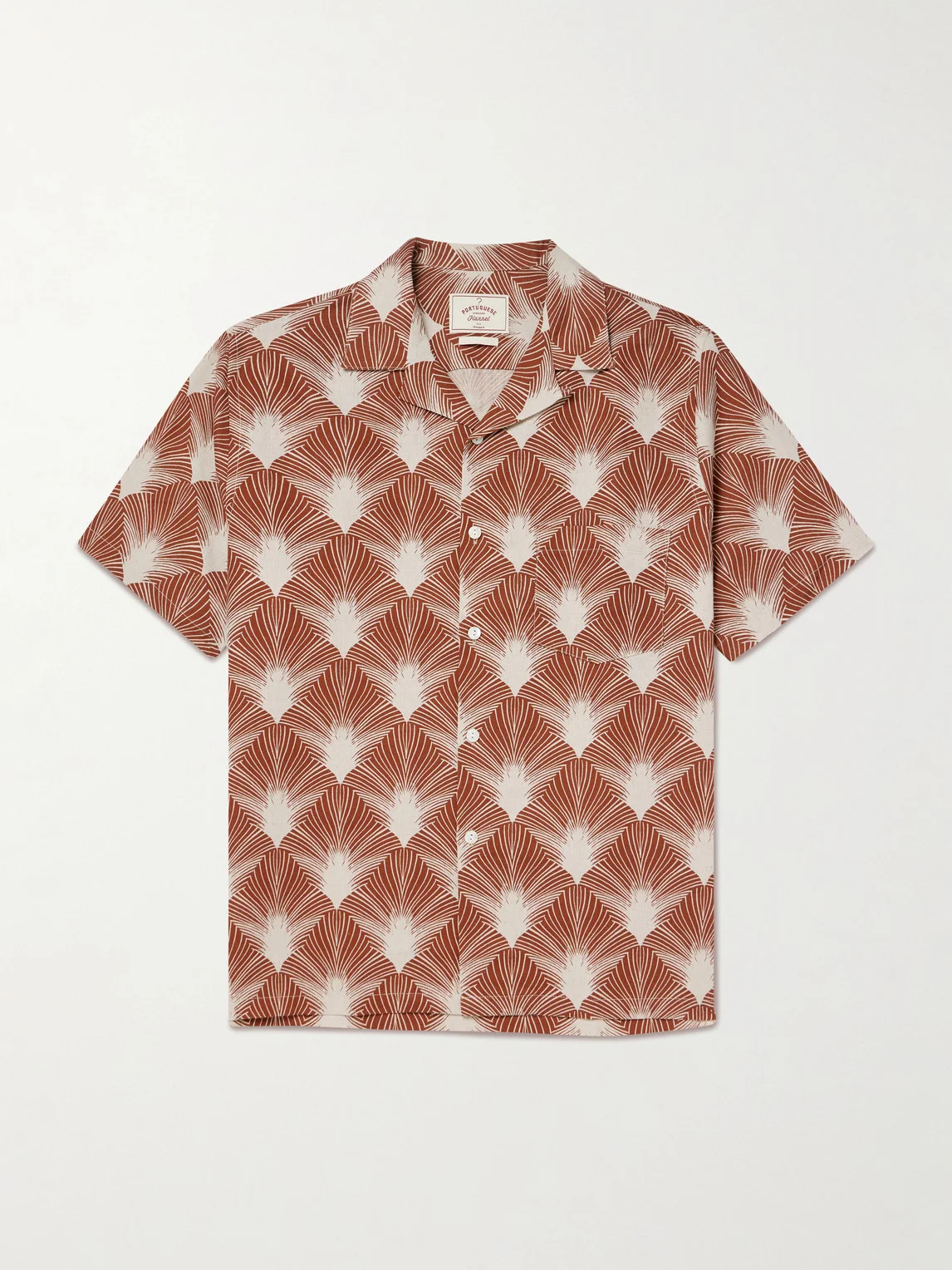 Feathers Printed Linen and Cotton-Blend Shirt - 1