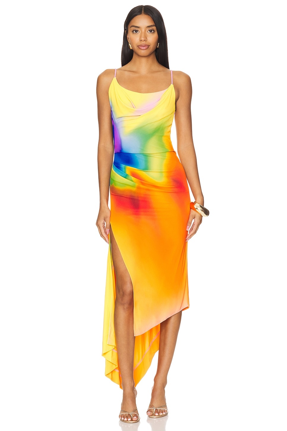 Rainbow Orchid Slip Dress - 1