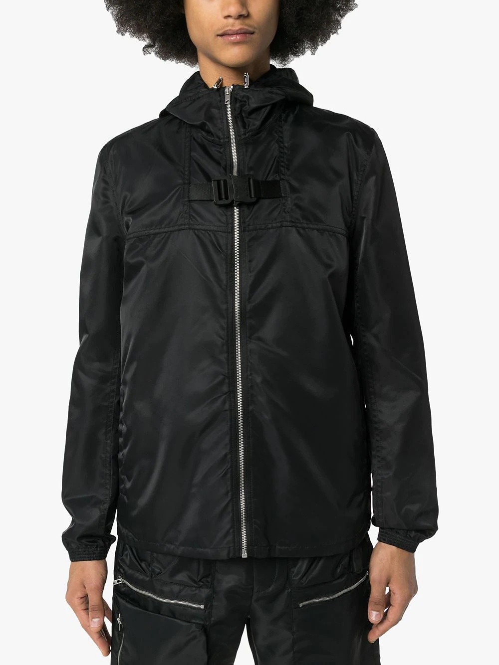 hooded zip-up jacket - 3