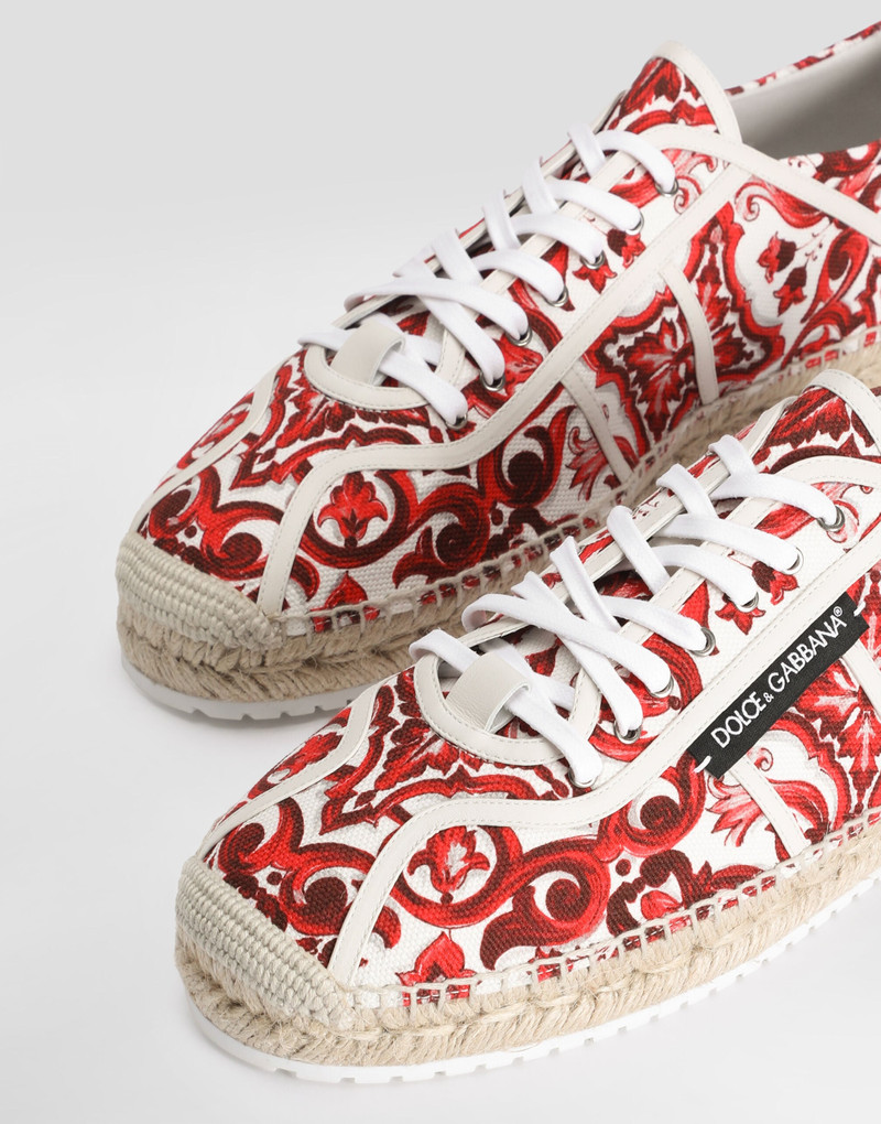 Majolica-print canvas espadrilles 4
