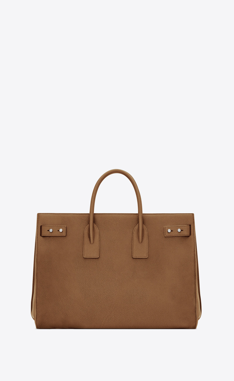 SAINT LAURENT sac de jour thin large in grained leather outlook