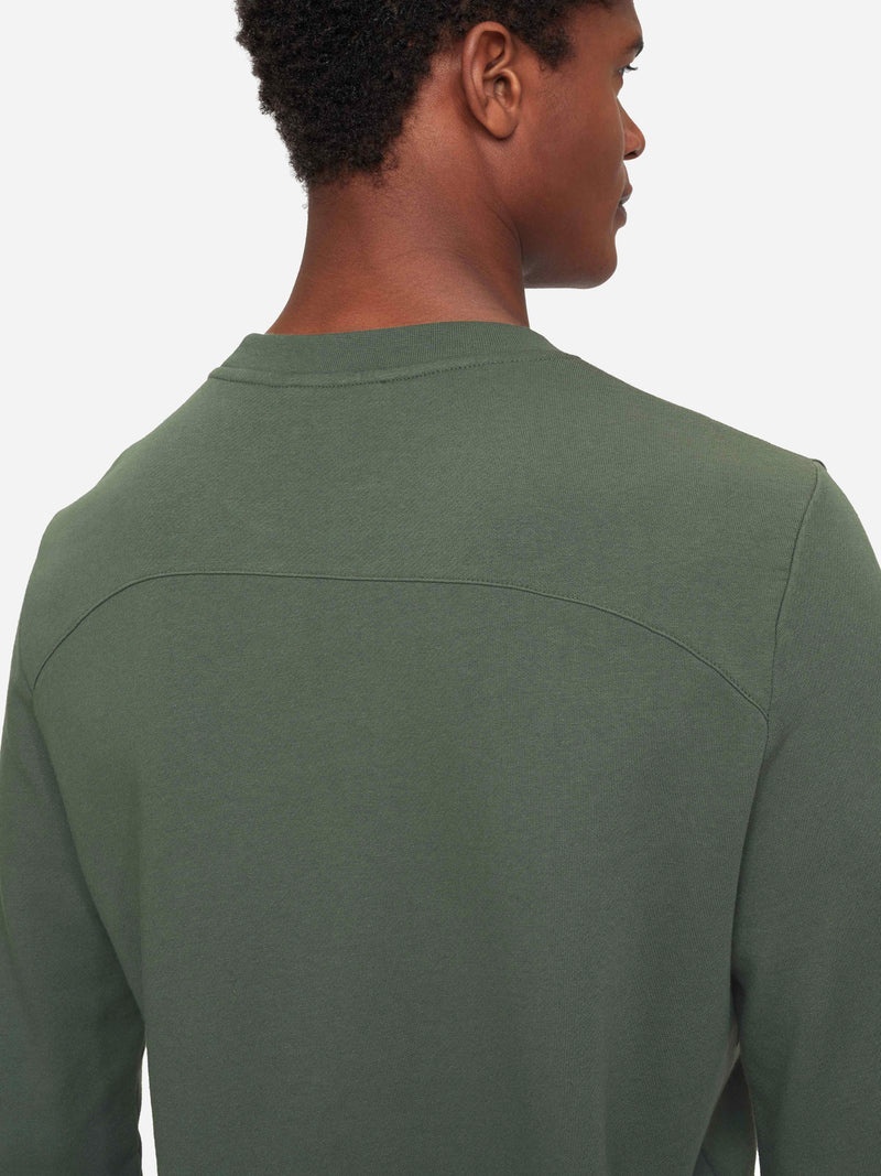 Men's Sweatshirt Quinn Cotton Modal Soft Green - 6