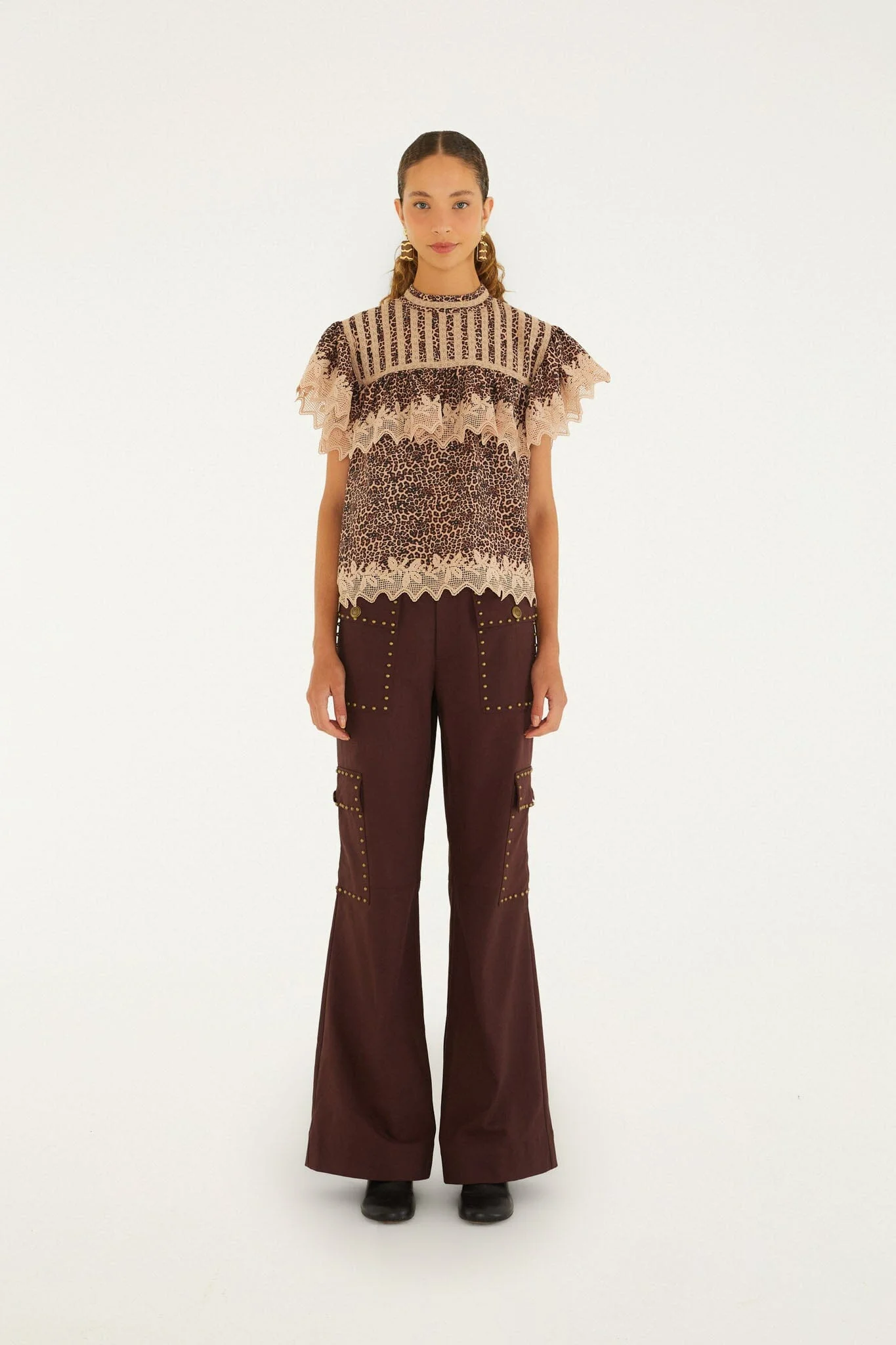 Tailored Flared Pants - 1
