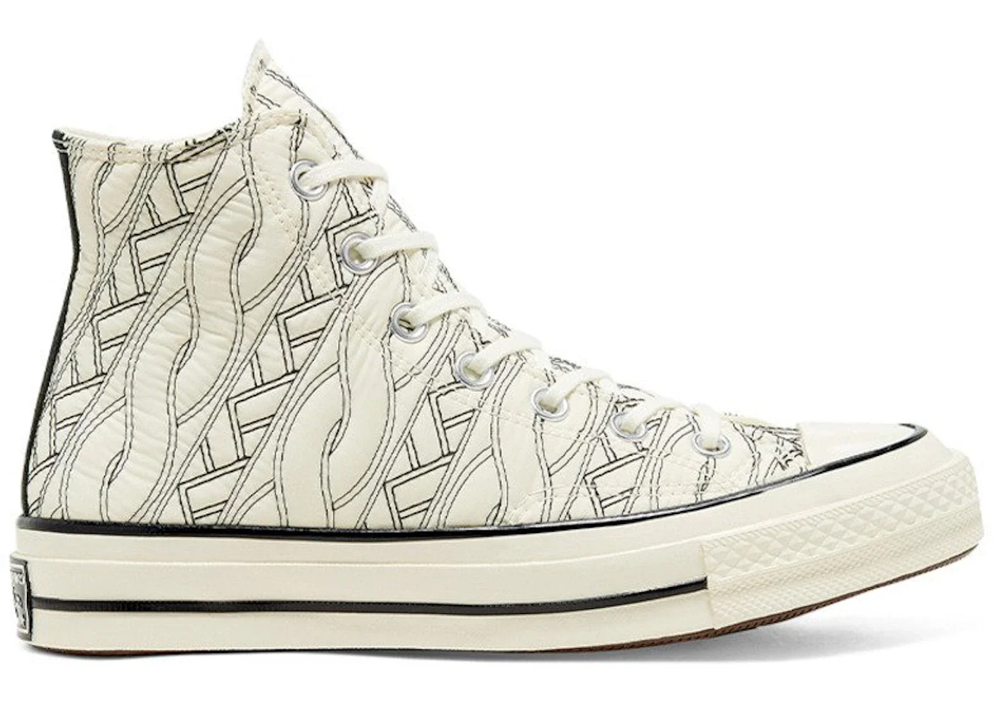Converse Chuck Taylor All Star 70 Hi Runway Cable Knit Egret (Women's) - 1