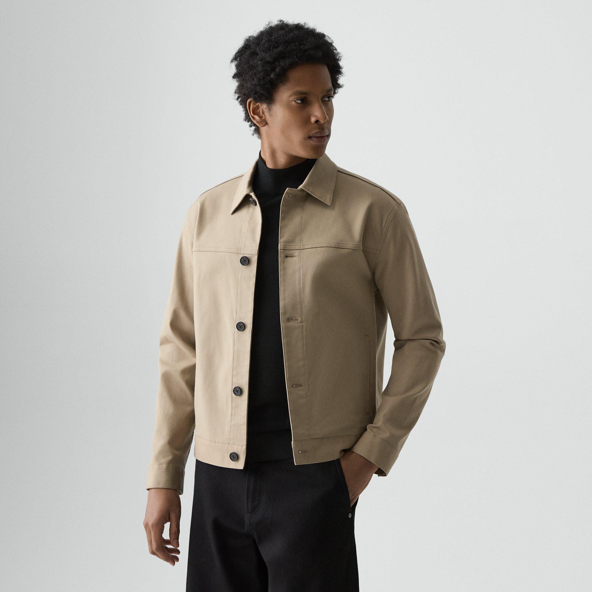 Button Jacket in Twill Stretch - 2