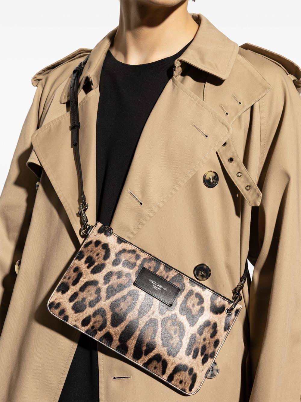 leopard-print toiletry bag - 2