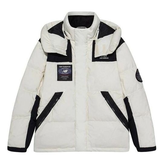 New Balance Winter Padded Down Jacket 'White Black' NPA43131-CRE - 1