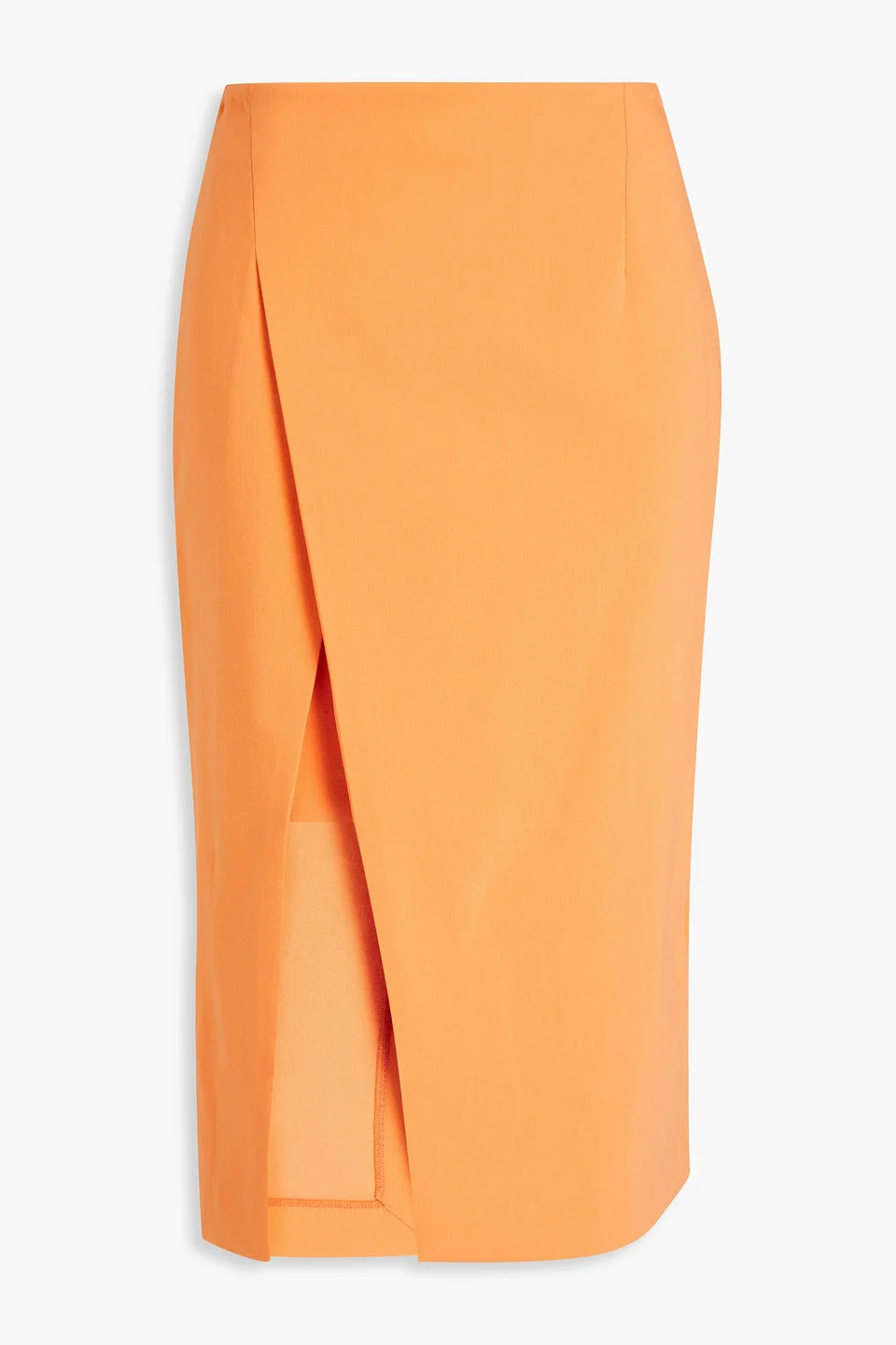 Wrap-effect cotton-blend skirt - 1