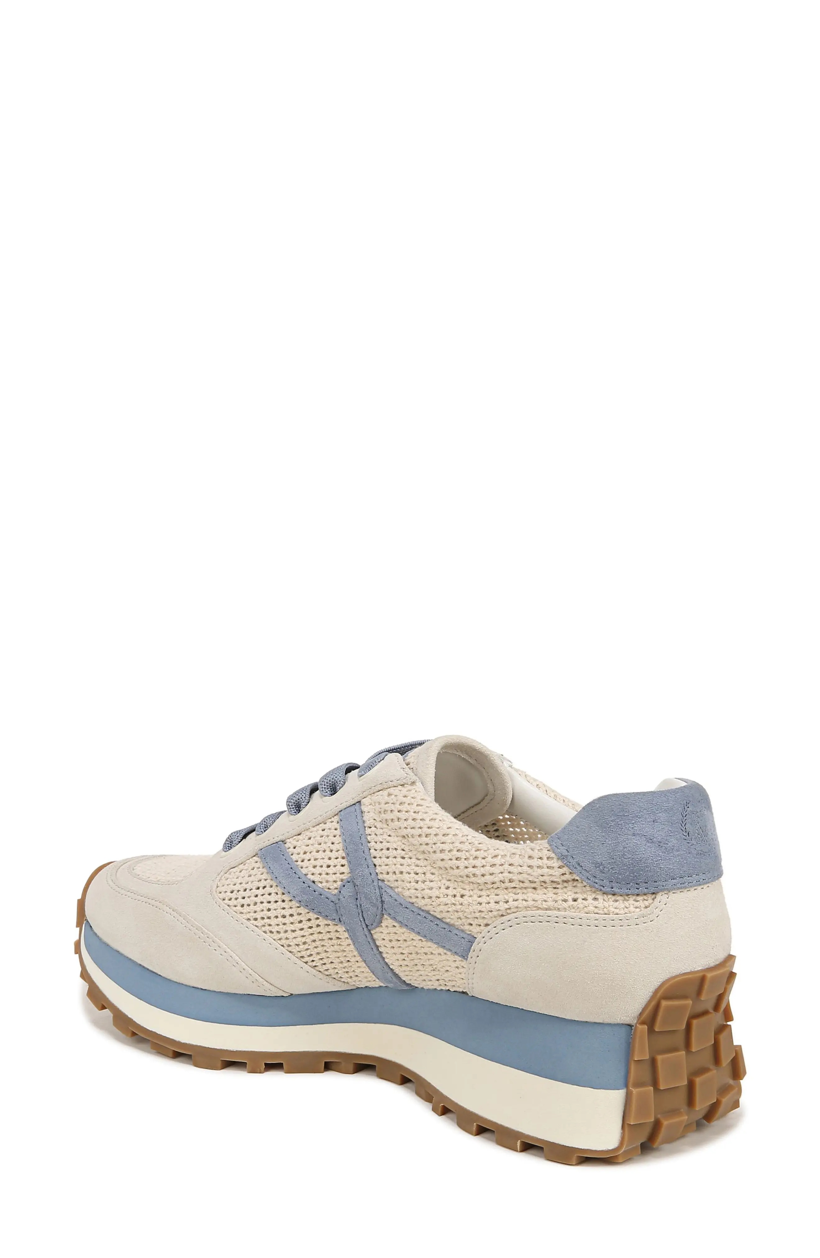 Valentina Sneaker in Coconut/Vista Blue - 2