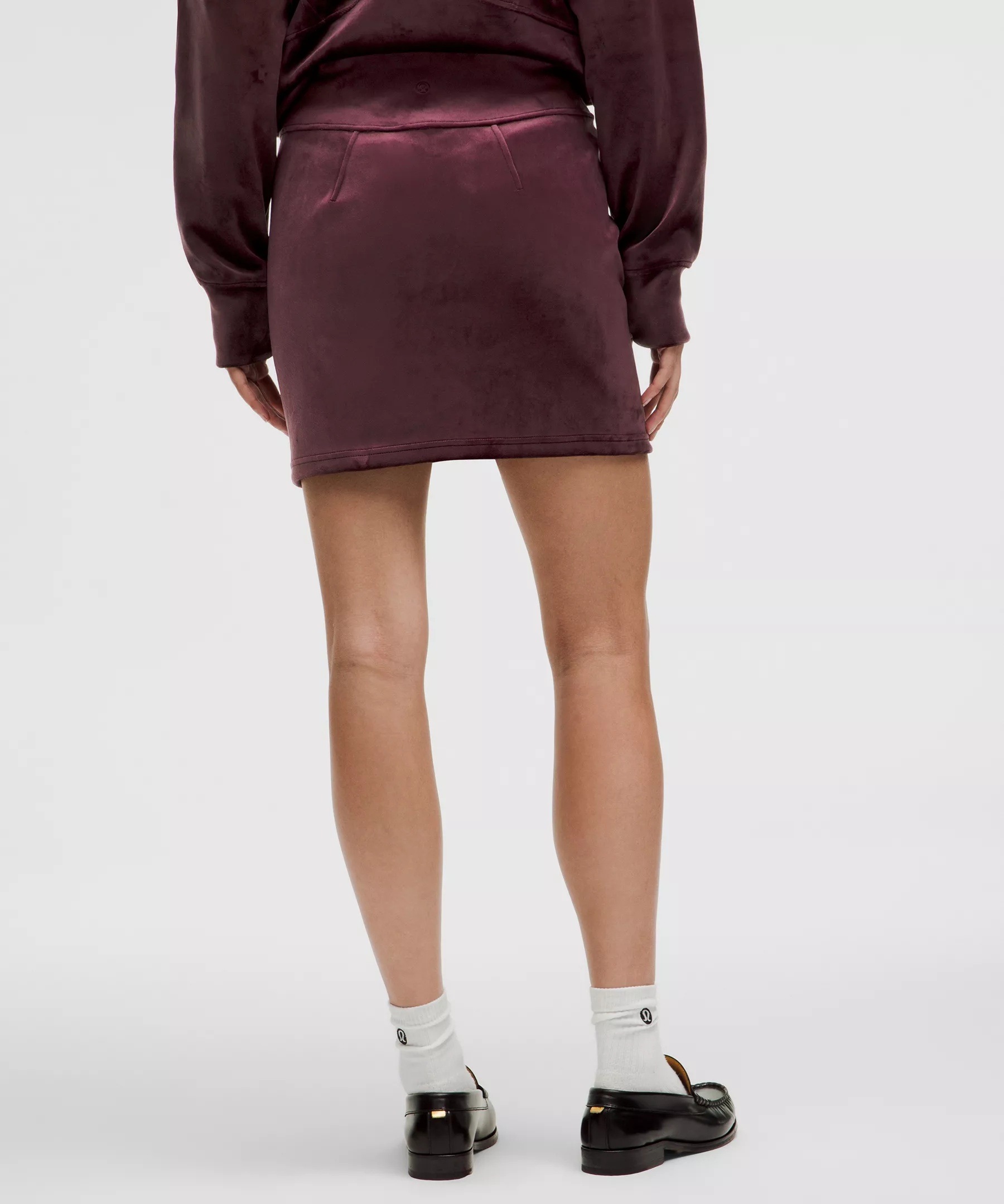 Scuba High-Rise Mini Skirt *Velvet - 3