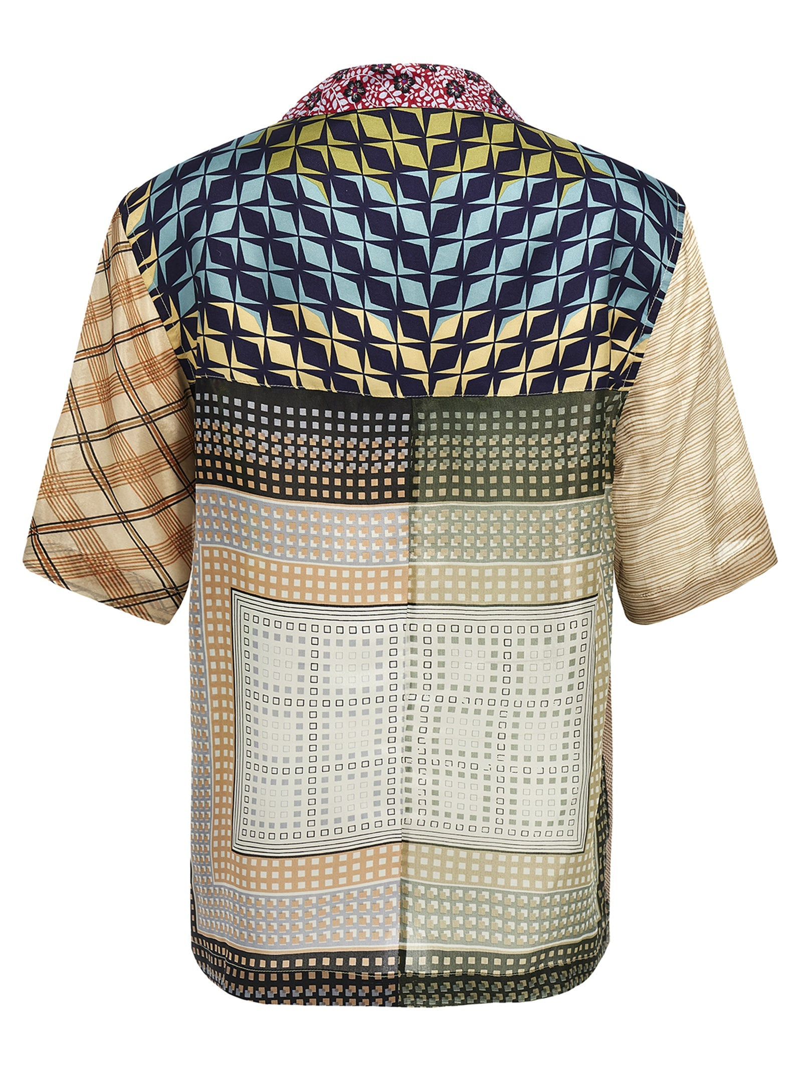 Marine Serre Women 'Regenerated Silk Scarves Bowling' Shirt - 2