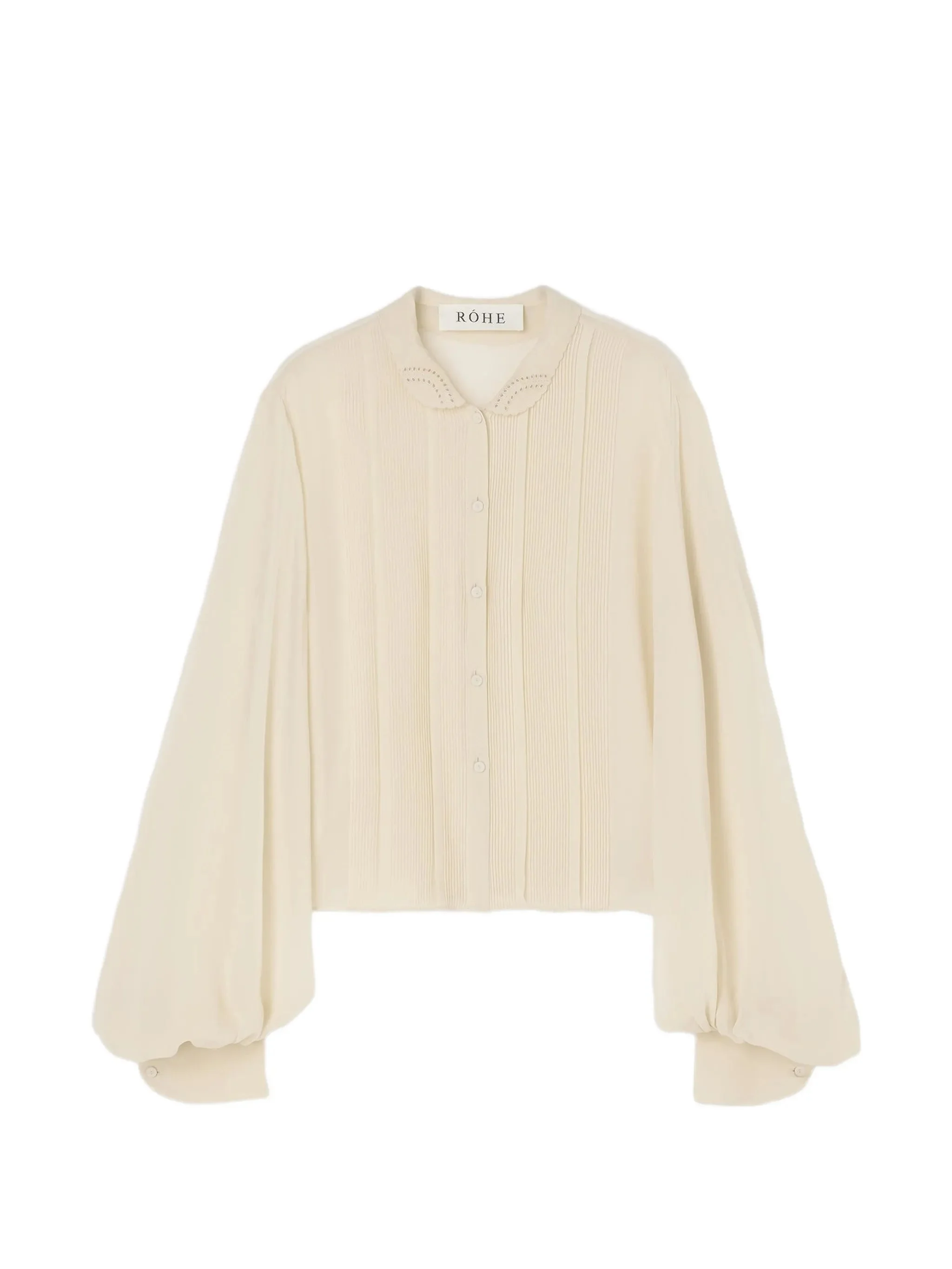 Rohe Pleated Balloon-sleeve Shirt - 1