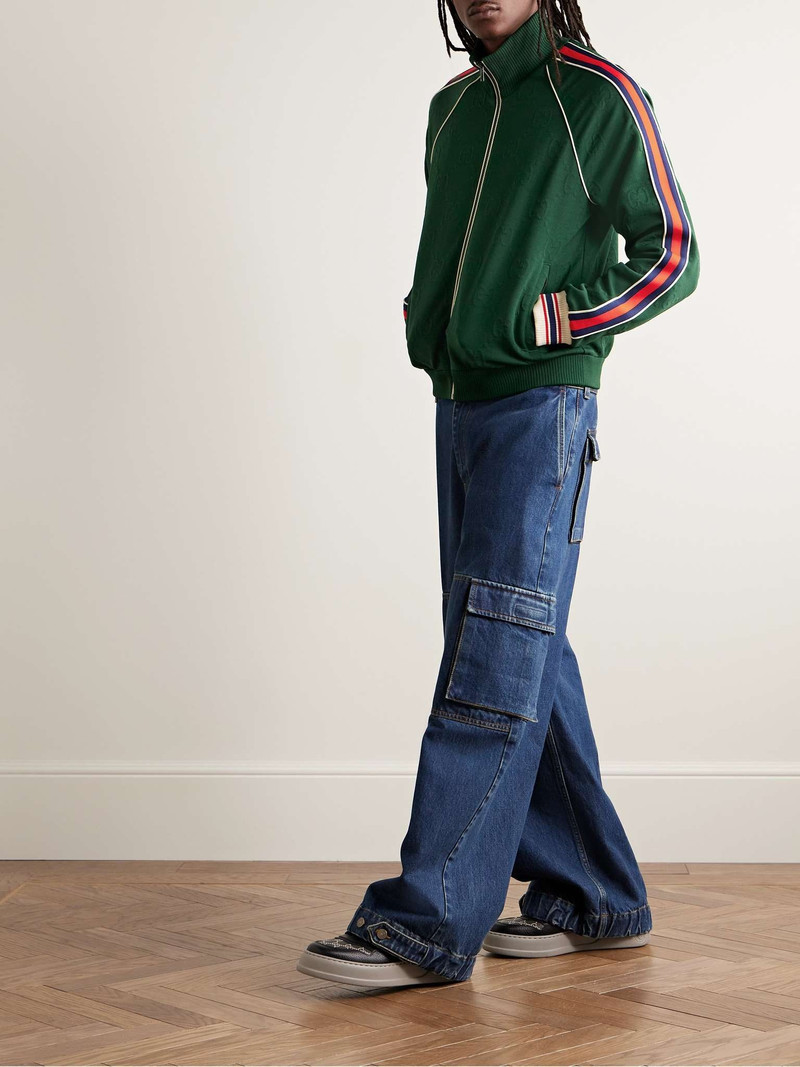 GUCCI Striped Logo-Jacquard Tech-Jersey Track Jacket outlook