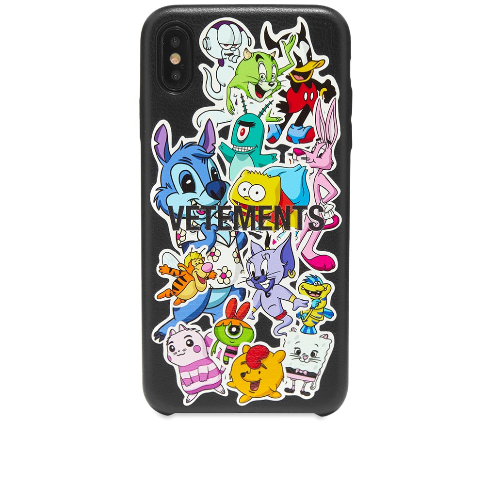 VETEMENTS Monster Sticker iPhone Xs Max Case - 1