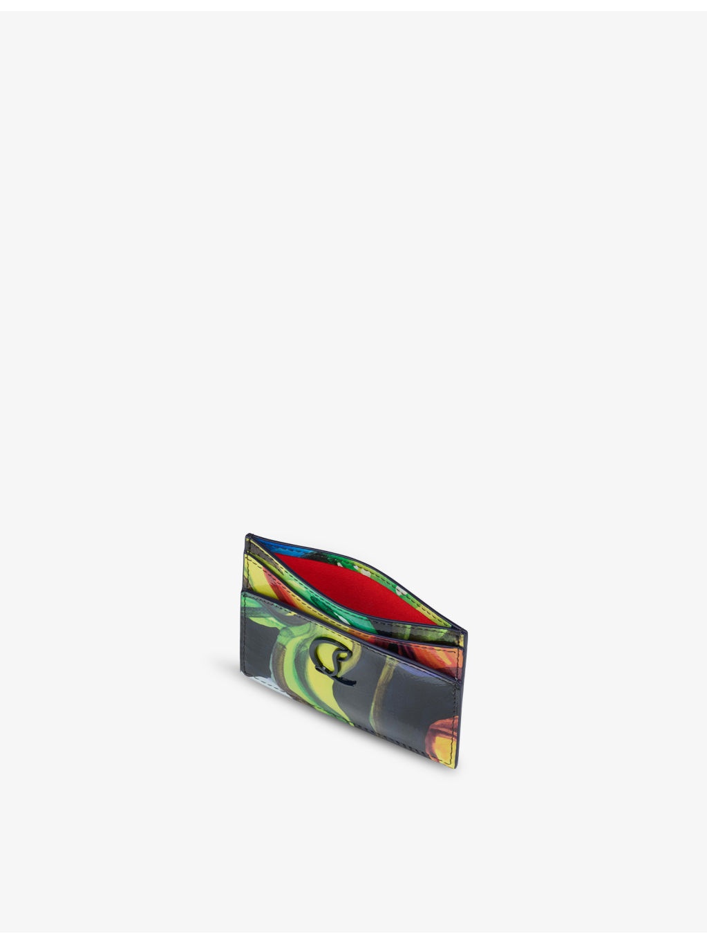 Loubi54 Floral-Print Leather Card Holder - 4
