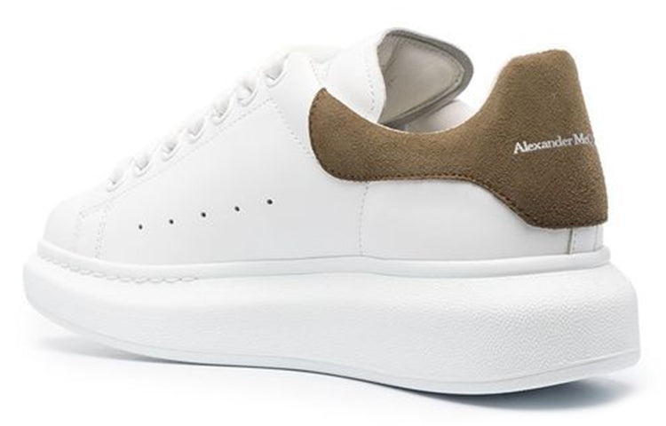 (WMNS) Alexander McQueen Oversized Sneaker 'White Khaki' 553770WHGP79256 - 4