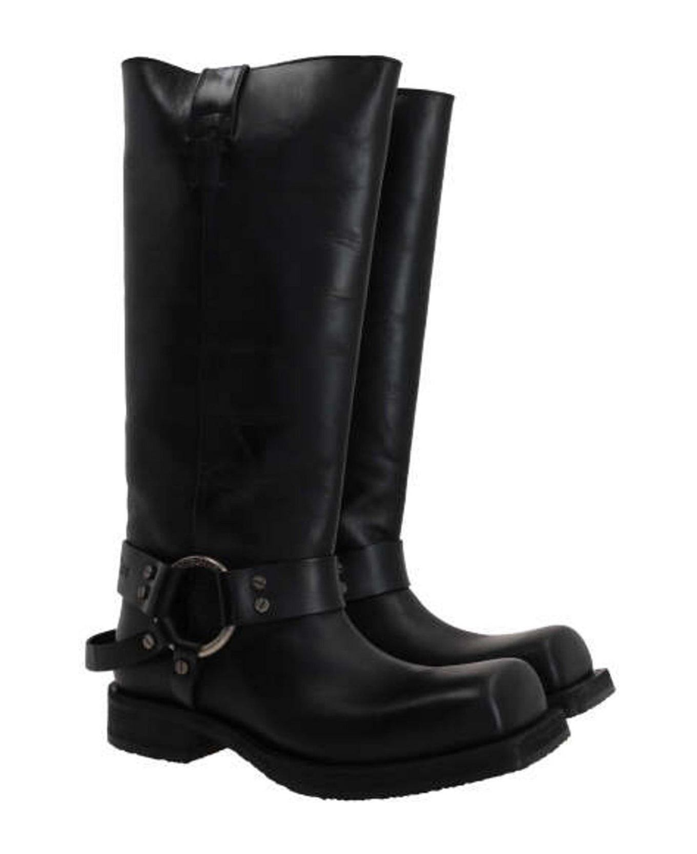 Square Toe Pull-on Boots - 2