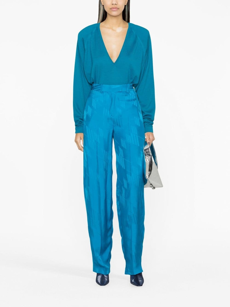 THE ATTICO plunge V-neck jumper outlook