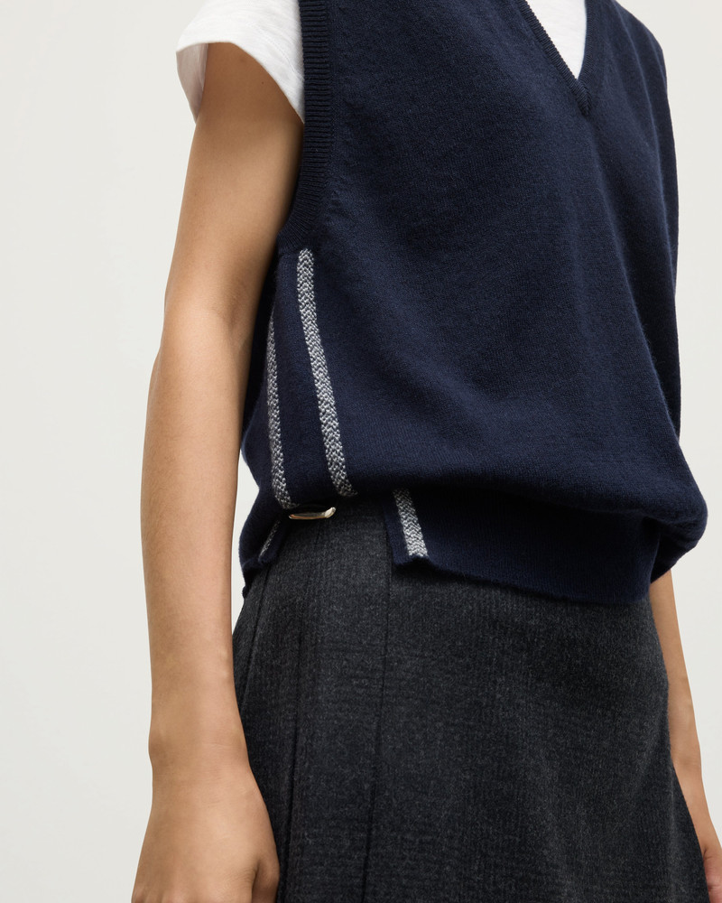 Tilda Dark Navy Cashmere Tank 3