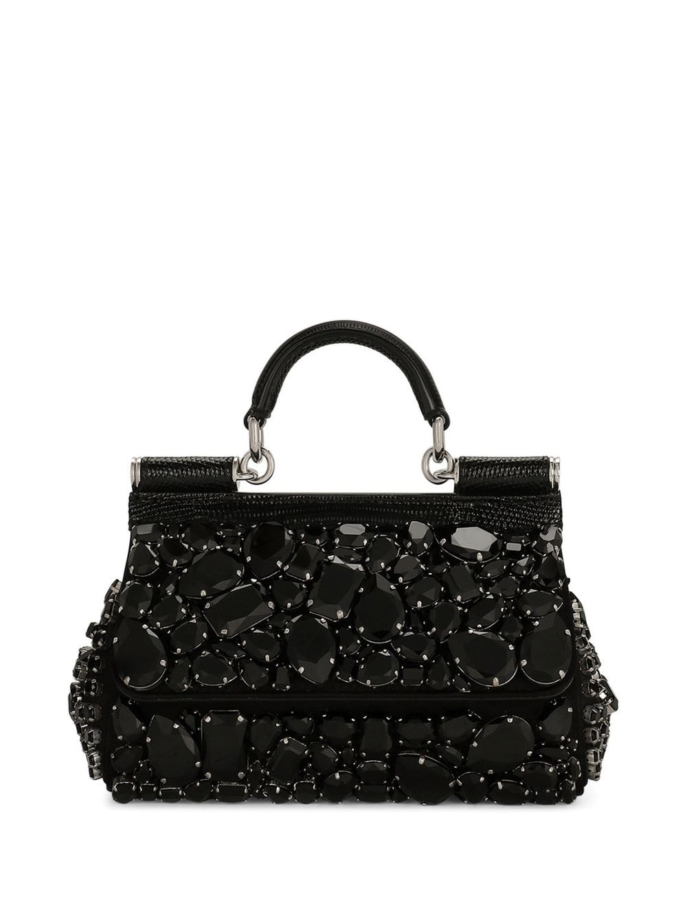 Small Sicily Bag with All Over Gemstone Embellishment