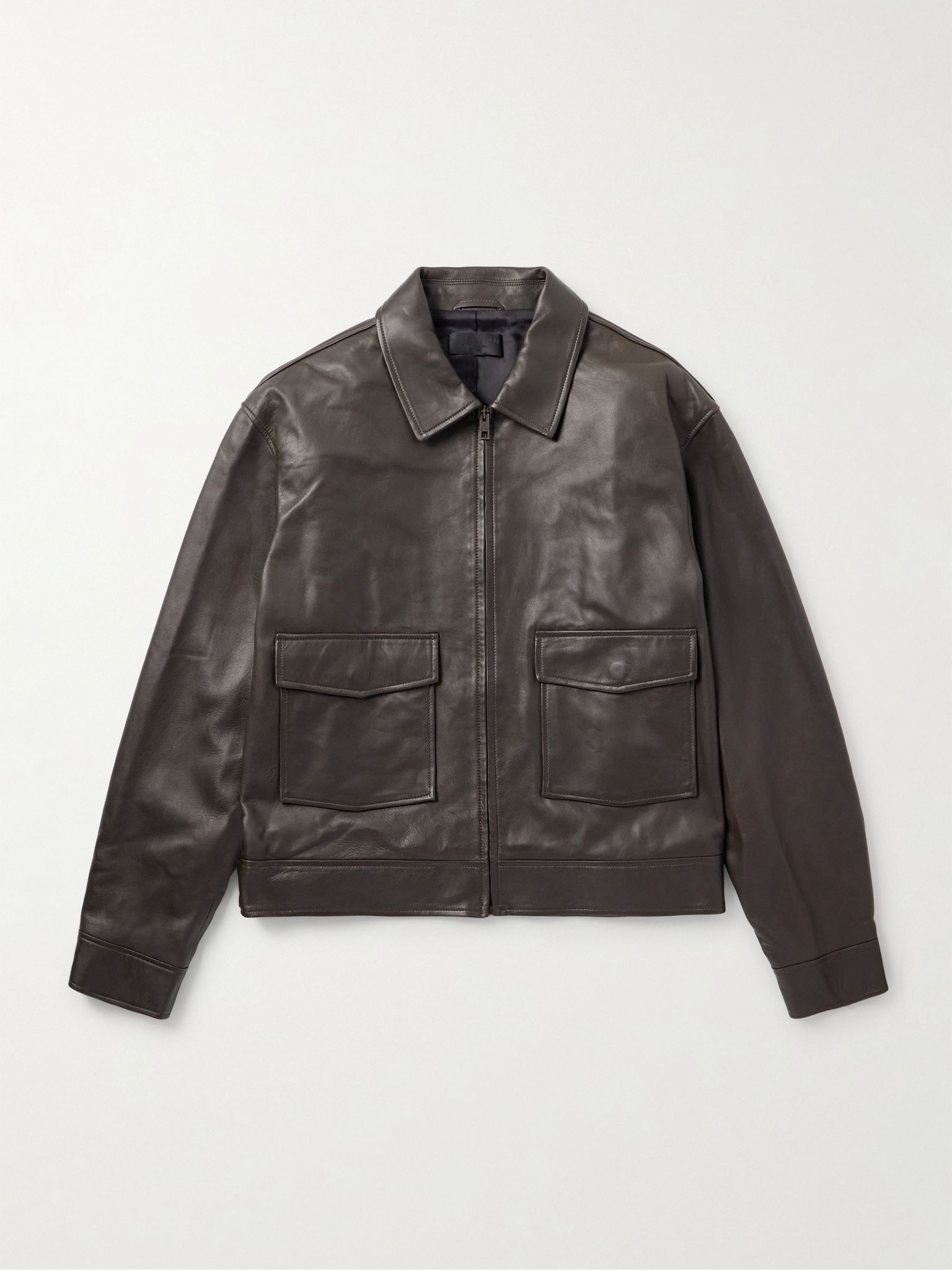Majorca Leather Jacket Brown - 1