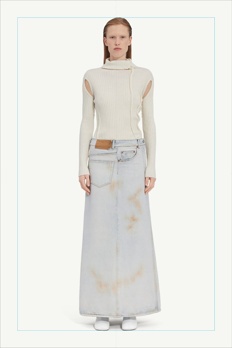 Denim maxi 스커트 6