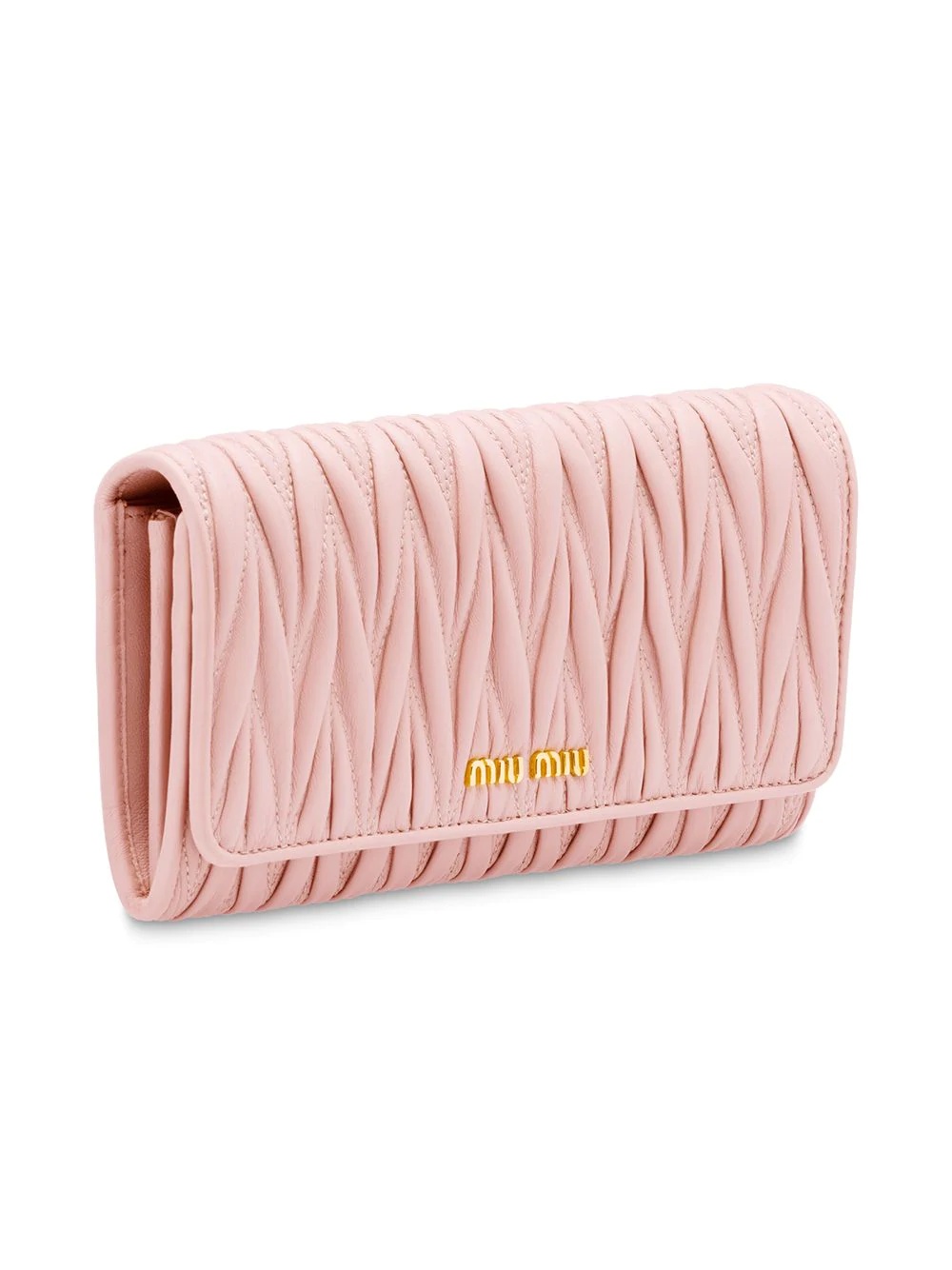 Matelassé flap wallet - 3