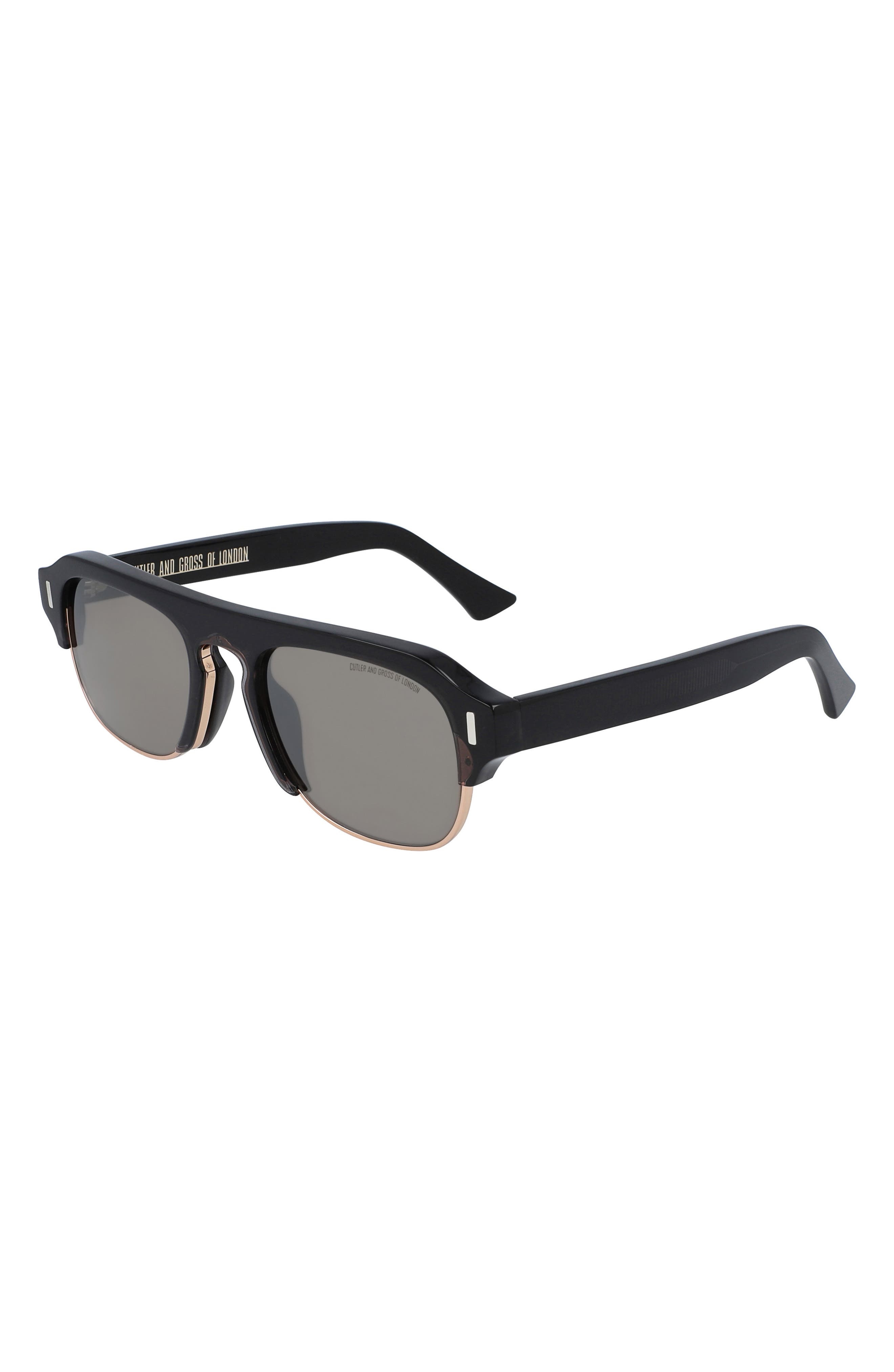 56mm Flat Top Sunglasses in Grey/Gradient - 2