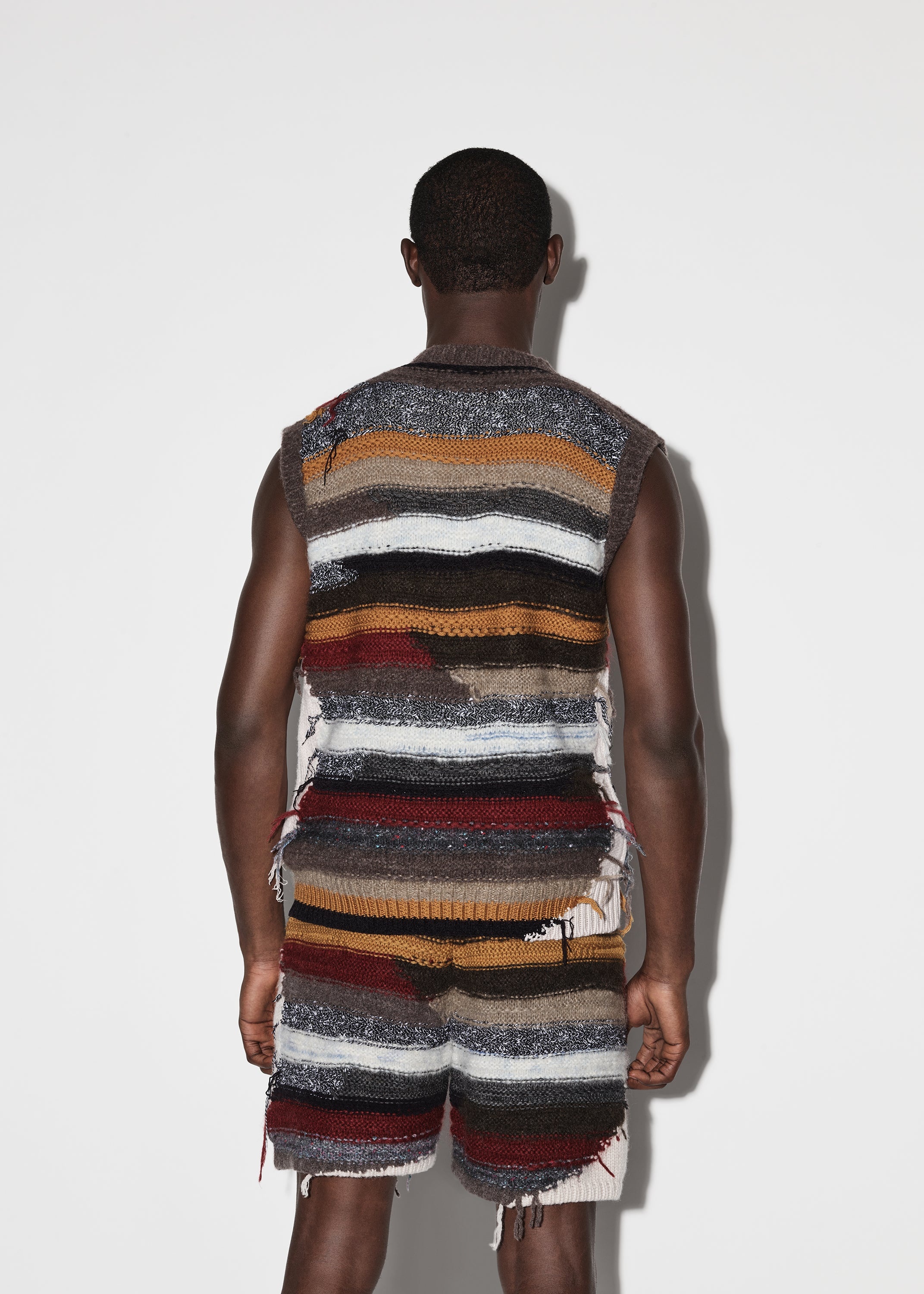 MULTICOLOR STRIPE GILET - 4