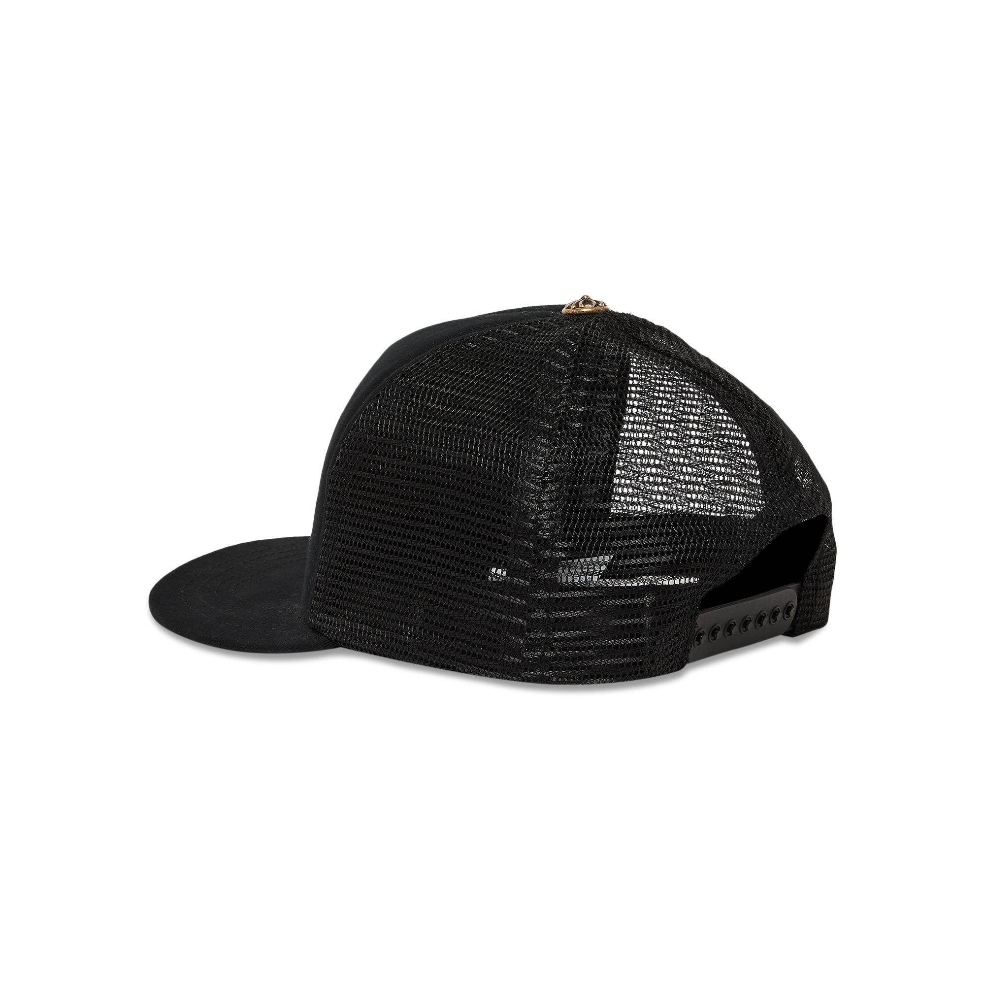 Chrome Hearts St. Barths Exclusive Cemetery Cross Trucker Hat 'Black/Orange' - 3