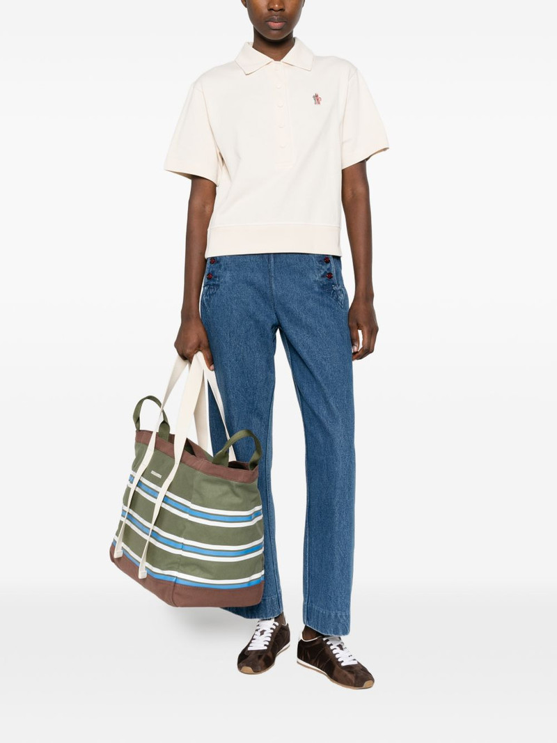 Moncler Grenoble logo-patch polo shirt outlook