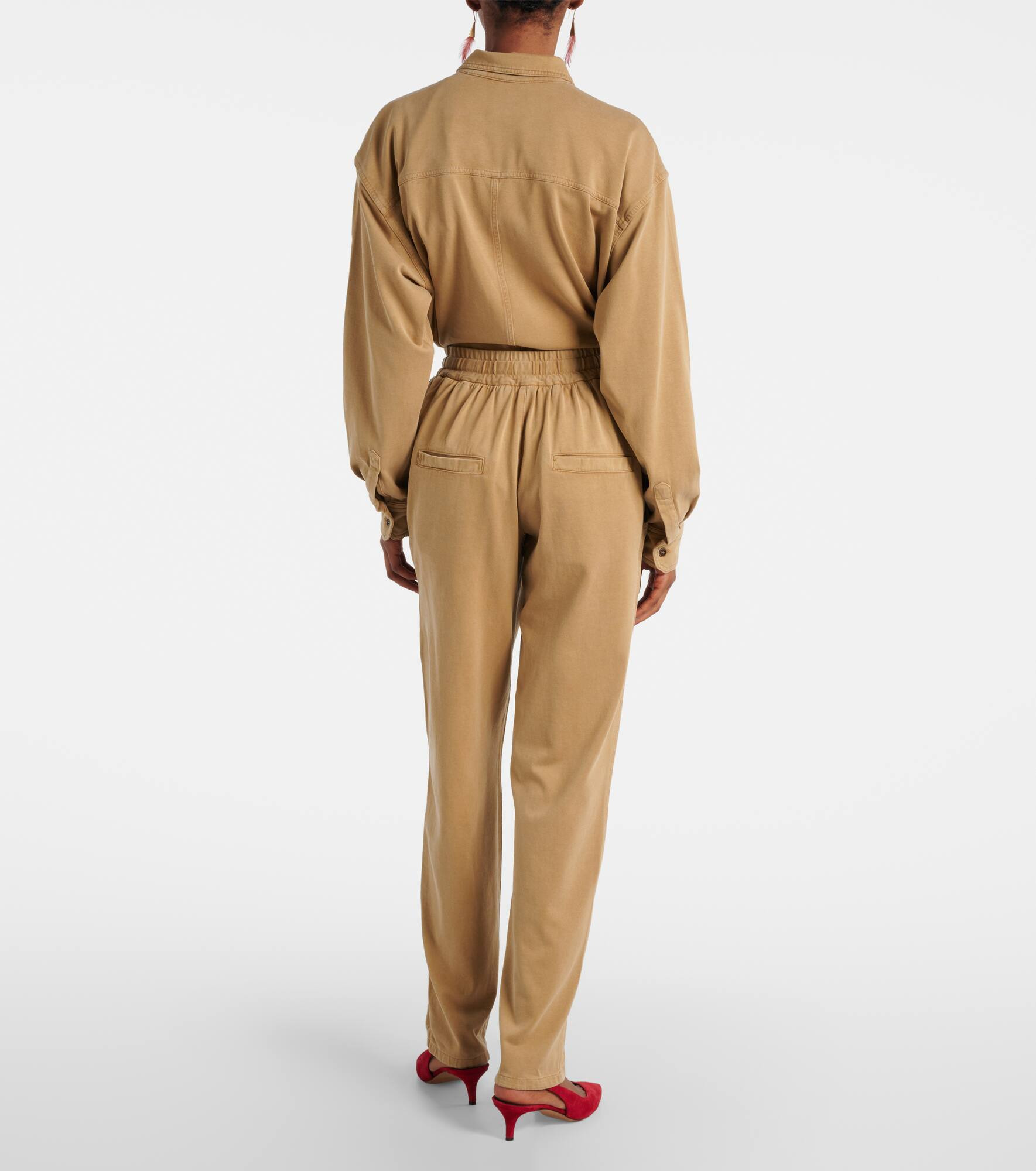 Rozene cotton jersey sweatpants - 3