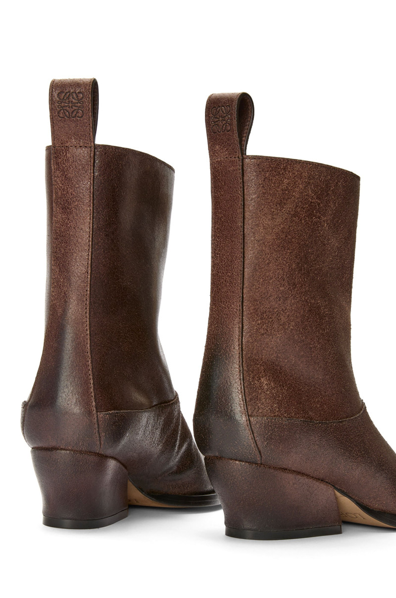 Onda bootie in split calfskin 5