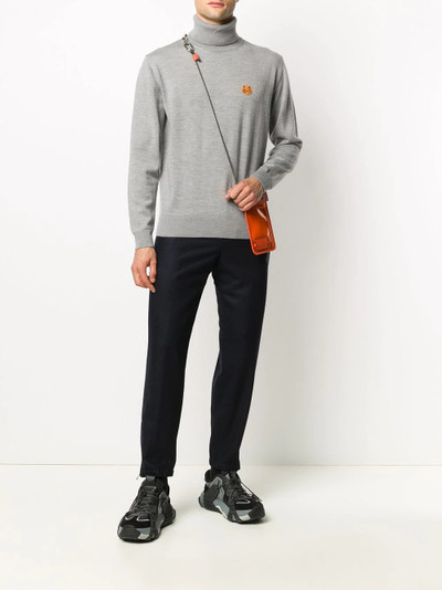 KENZO Tiger patch turtleneck jumper outlook