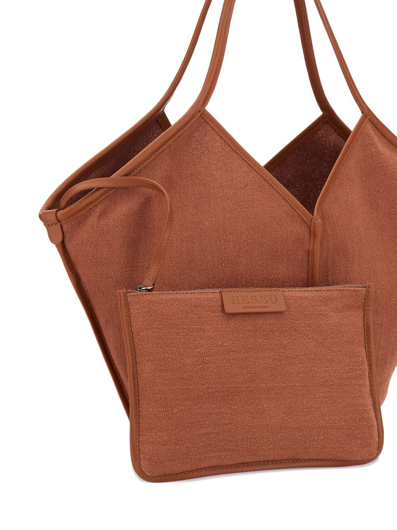 leather-trim tote bag 4