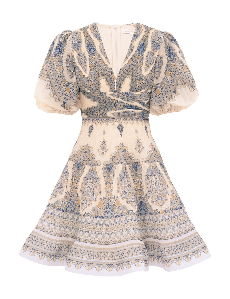 PLEATED MINI DRESS - 1